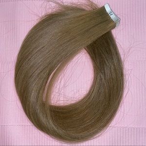 Dark Ash Blonde #7.1 Tape In Hair Extensions 24”